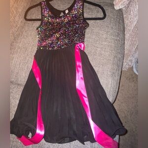 Multicolor sequins top dress